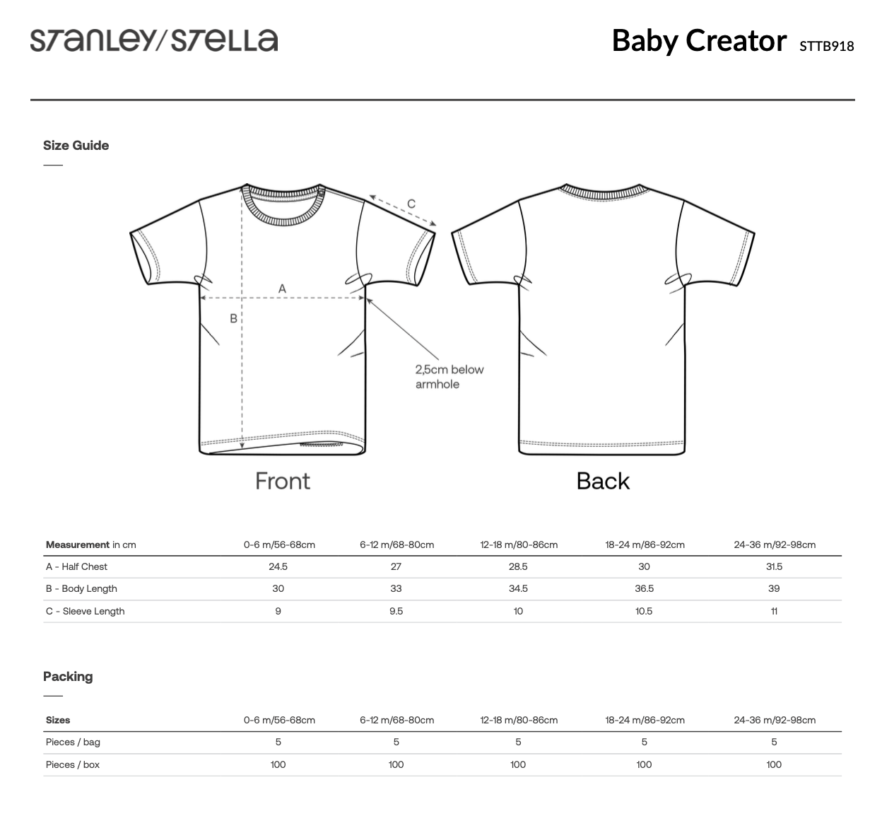 Pfeffersport -  Baby T-Shirt Unisex - Apricot