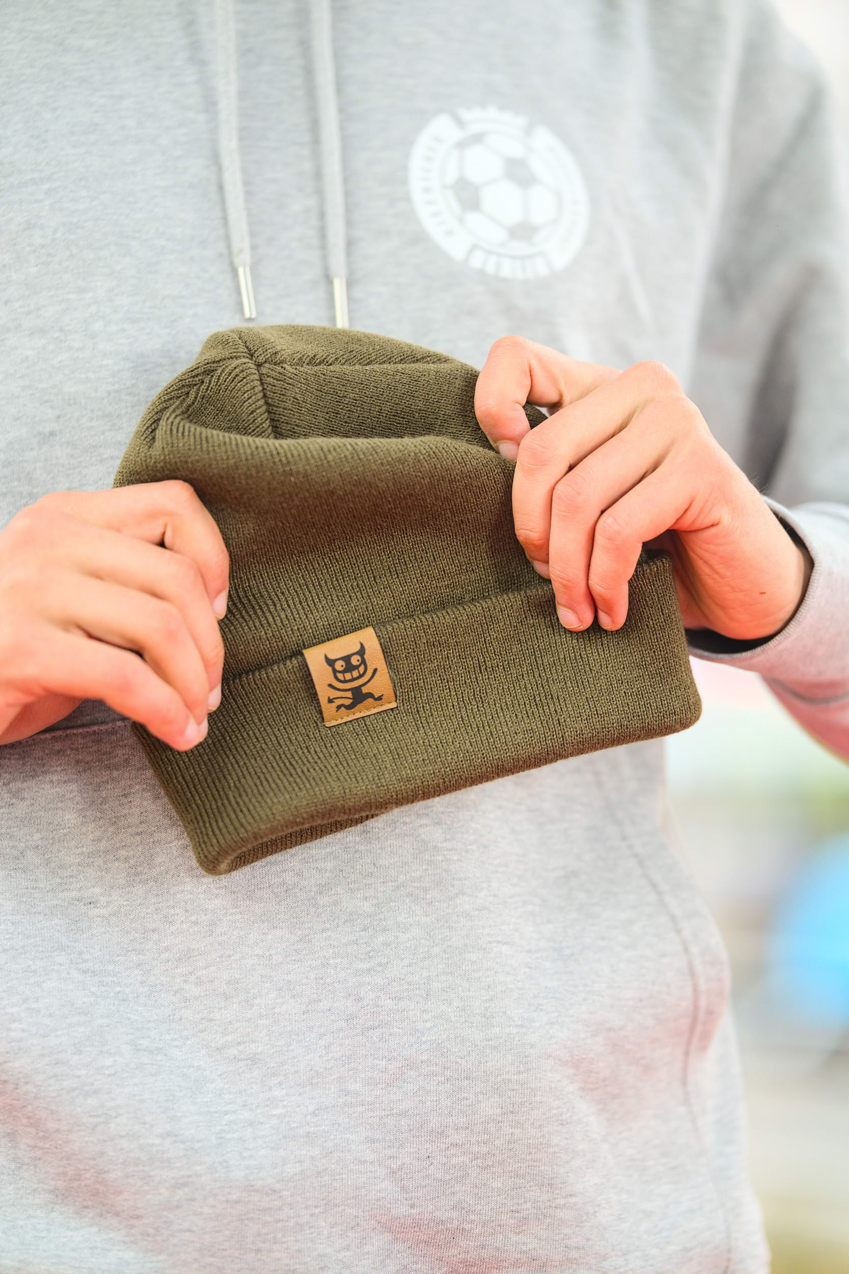 Pfeffersport Beanie Olivgrün